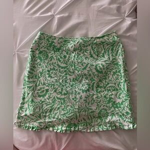 Harold’s Floral Green and White Skort, size 10
